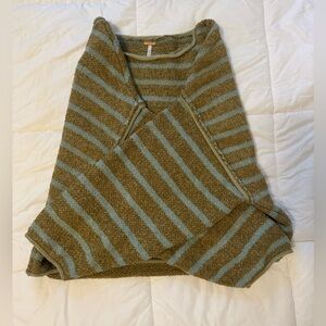 Free People blue and Brown lightweight sweater